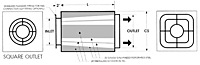 Advanced Acoustical Cones with Square Outlet